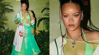 green emerald velvet dress Rihanna Mini Dress Green Ditsy - US 10 main image 1