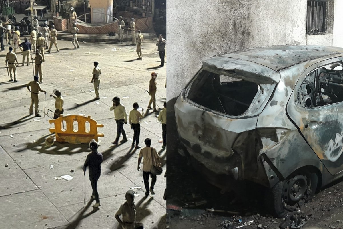 Clashes Erupt, Vehicles Set Afire In Nagpur Amid Aurangzeb Row; Fadnavis Urges Calm