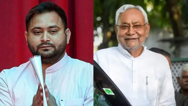 Bihar Chief Minister Nitish Kumar and RJD leader Tejashwi Yadav.