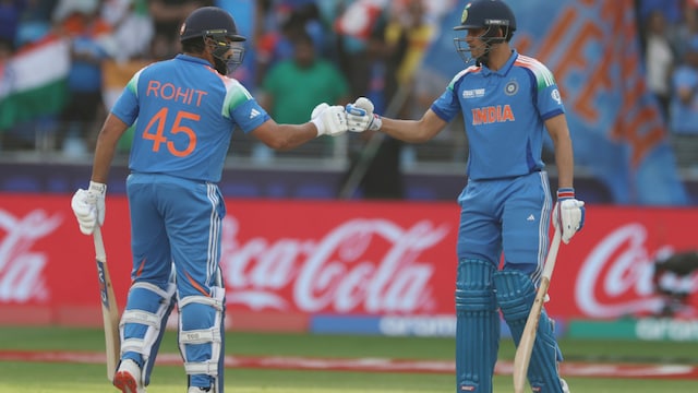 Can Rohit Sharma (L) and Shubman Gill chase the total down against New Zealand in the CT 2025 Final? (AP Photo)