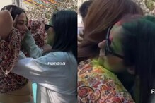 Shehnaaz Gill Cradles Mahira Sharma’s Face At Holi Party, Leaves Bigg Boss 13 Feud Behind; Watch Shehnaaz Gill Cradles Mahira Sharma’s Face At Holi Party, Leaves Bigg Boss 13 Feud Behind; Watch