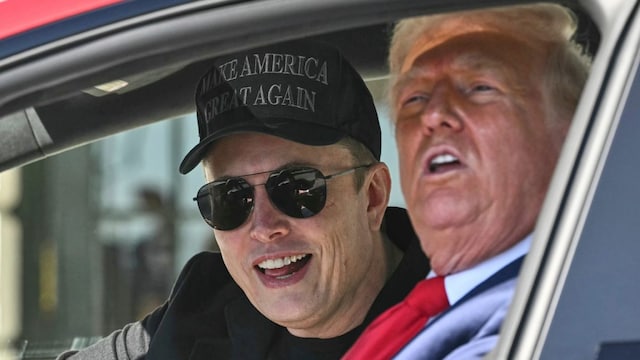 US President Donald Trump with Elon Musk (AP Image)