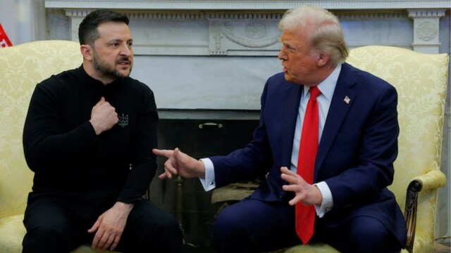 Ukrainian President Volodymyr Zelenskyy with his US counterpart Donald Trump at White House | Reuters Image