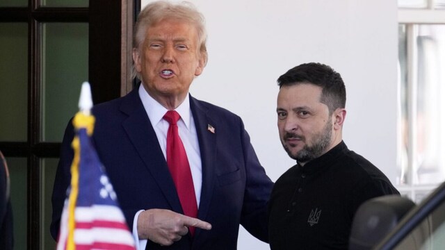 US President Donald Trump with Ukrainian President Volodymyr Zelenskyy | Reuters Image

