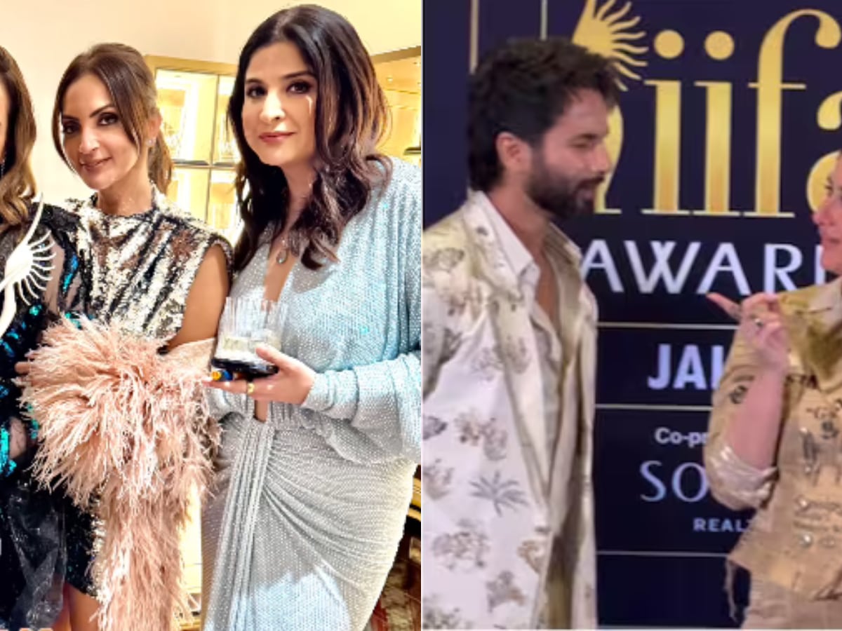 Maheep Kapoor, Neelam Kothari, Seema Sajdeh REACT To Kareena Kapoor-Shahid  Kapoors Reunion At IIFA | Watch - News18