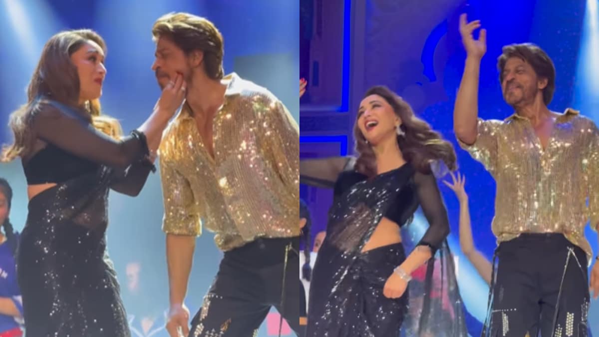 SRK and Madhuri Dixit reunite to light up IIFA stage