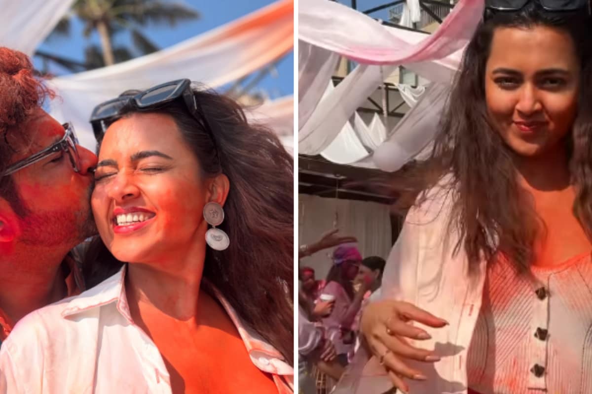 Karan Kundrra And Tejasswi Prakash’s Holi Celebration Is Everything Romantic