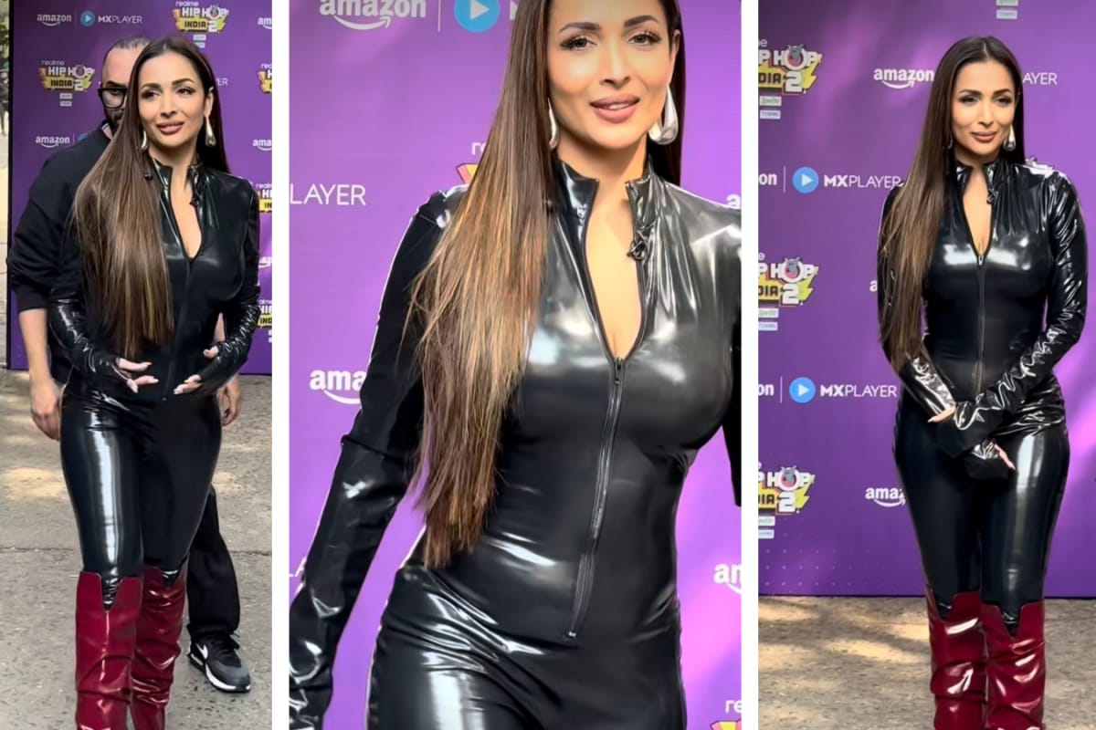 Malaika Arora Turns Up the Heat in a Fierce Leather Catsuit