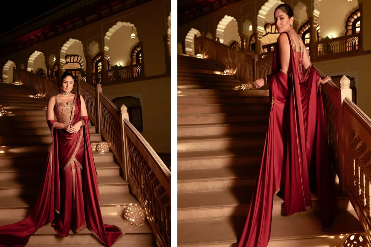 Kareena Kapoor’s Apsara Moment: When Tradition, Glam, and a Corset Saree Collide!