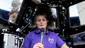 Astronaut Sunita Williams speaks about Diwali via video from the International Space Station, at a reception celebrating the Hindu festival hosted by President Joe Biden, at the White House last year. (Image: PTI/File) Astronaut Sunita Williams speaks about Diwali via video from the International Space Station, at a reception celebrating the Hindu festival hosted by President Joe Biden, at the White House last year. (Image: PTI/File)