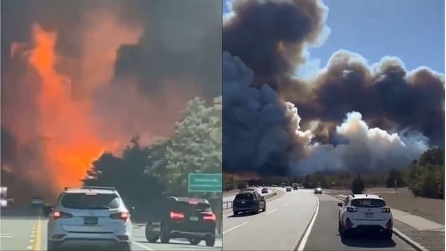 Brush Fires Rage Across Hamptons. (X)