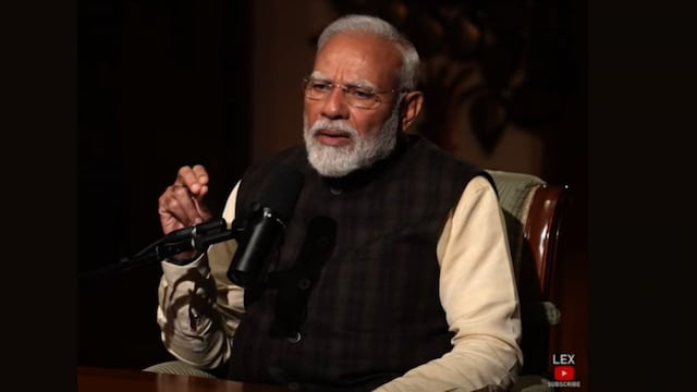 Prime Minister Narendra Modi on Lex Fridman podcast. (YouTube)