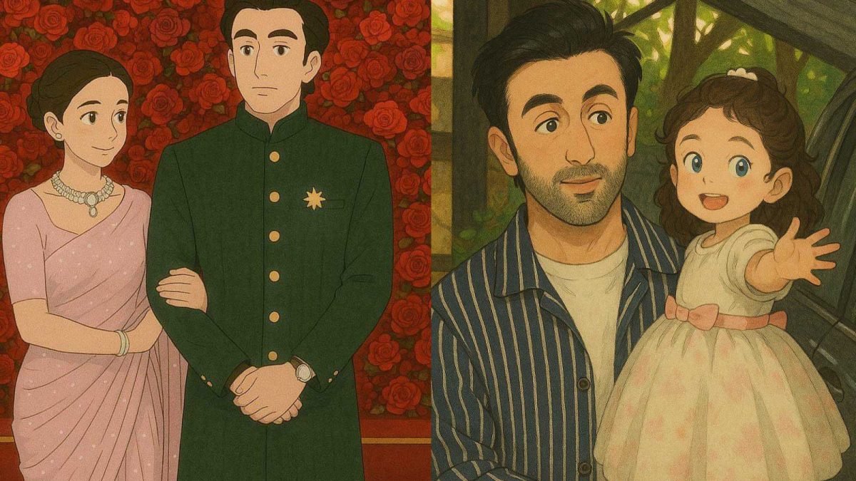 Ranbir Kapoor, Alia Bhatt And Daughter Raha Get A Cute Ghibli Style Makeover News18