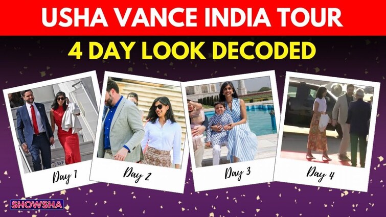 Usha Vance's 4-Day India Tour: A Closer Look At Her Graceful Soft Power Fashion Statements | N18G