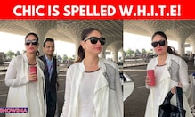 Kareena Kapoor Khan Nails Airport Fashion In Classic Black & White Look | WATCH Kareena Kapoor Khan Nails Airport Fashion In Classic Black & White Look | WATCH