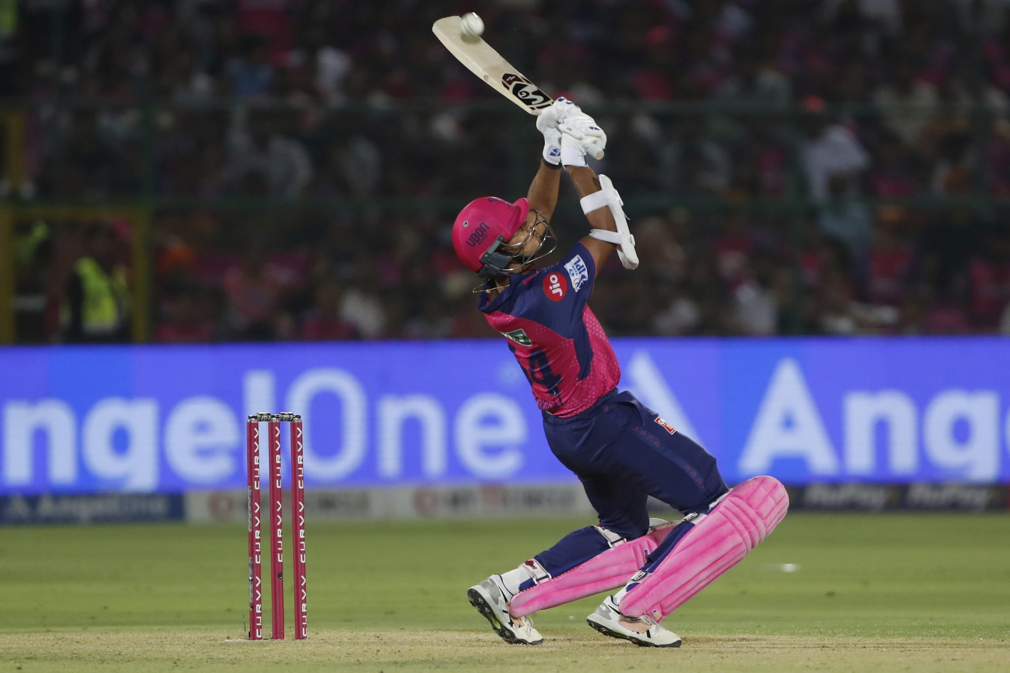 Yashasvi Jaiswal played the role of aggresor to start things off in their chase of 210. (Image: AP) Yashasvi Jaiswal played the role of aggresor to start things off in their chase of 210. (Image: AP)