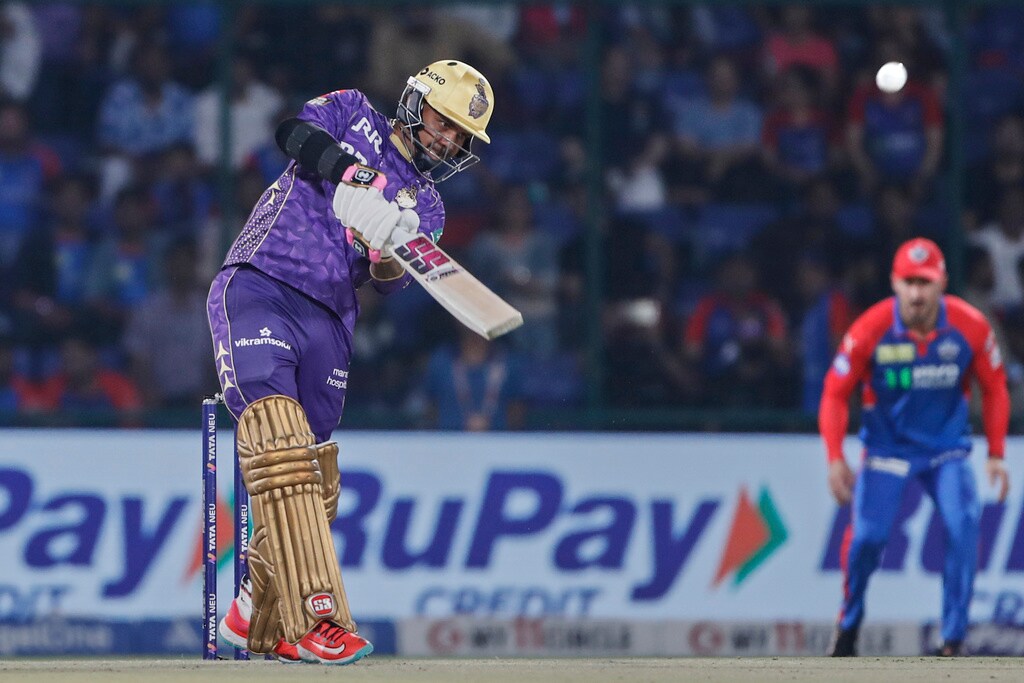 Rahmanullah Gurbaz and Sunil Narine put up a 48-run stand for the first wicket (AP)