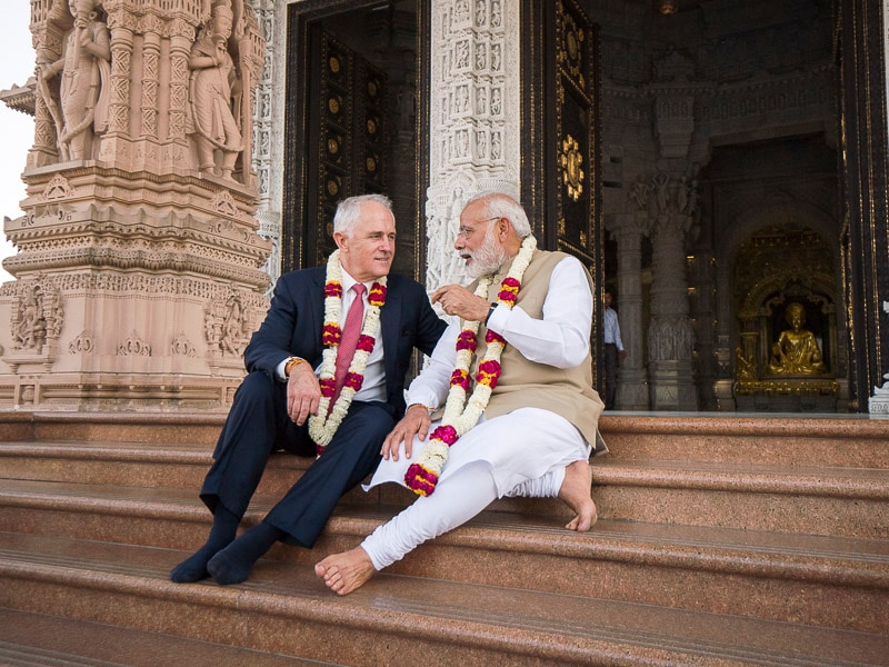 Malcolm Turnbull at Akshardham Malcolm Turnbull at Akshardham