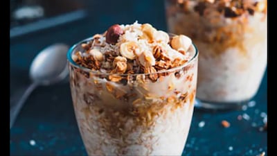 Muesli combines whole grains that provide fibre and complex carbohydrates, with protein and healthy fats from seeds and nuts