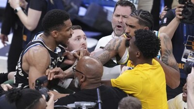 WATCH: Bucks' Giannis Antetokounmpo Gets Into Heated Exchange With