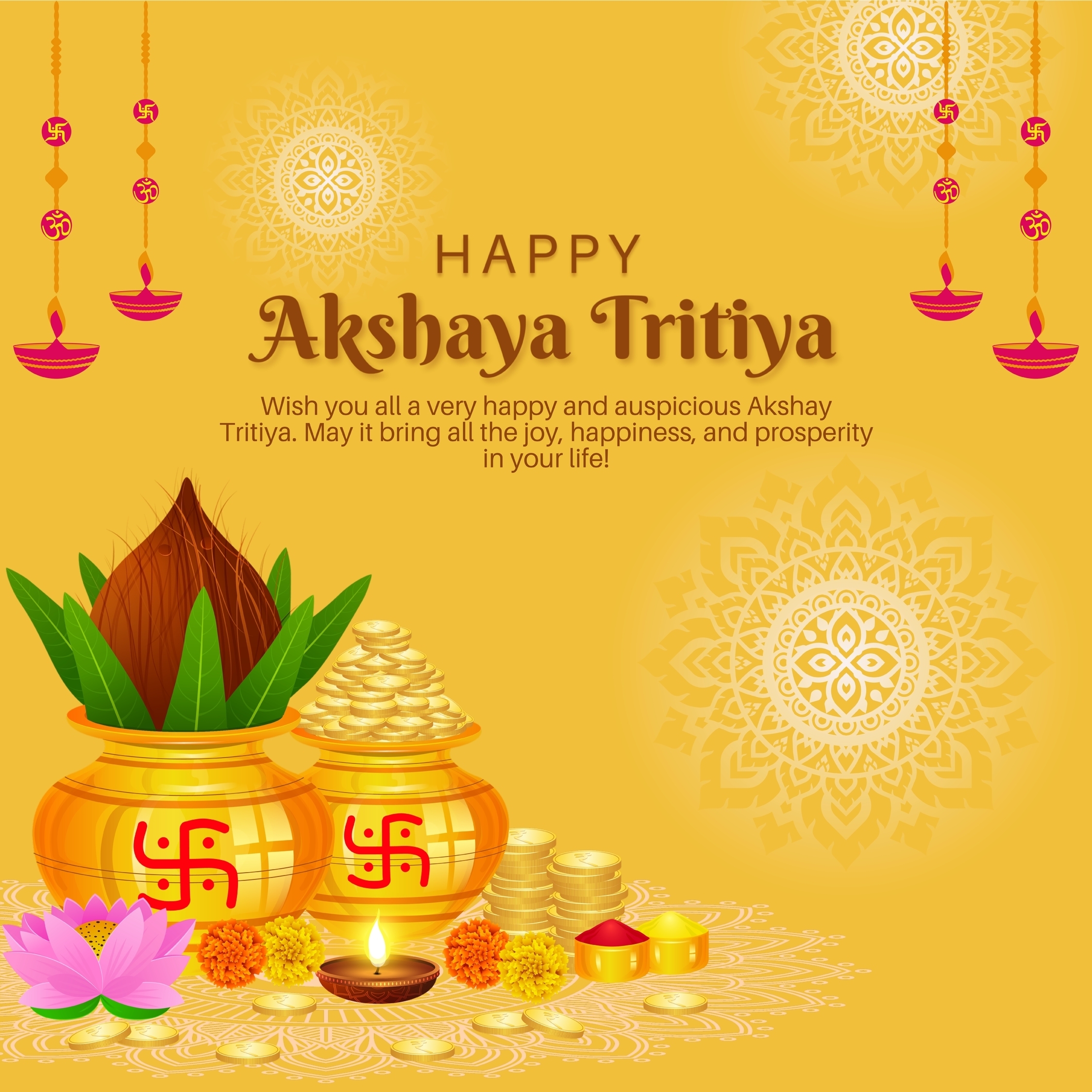 Akshaya Tritiya 2025: Wishes, Images, Greetings, Quotes, Messages And WhatsApp Status To Share - News18 9 Happy Akshaya Tritiya Wishes quotes images 2025 5 2025 04 310539c5a6084c6912155645b28910f8