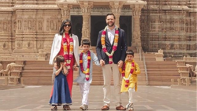 US Vice President JD Vance Visits Akshardham Temple With Family 'Our