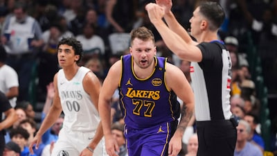  Los Angeles Lakers's Luka Doncic (AP)