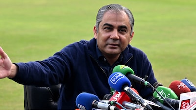 Mohsin Naqvi is PCB and ACC chief. (AFP Photo)