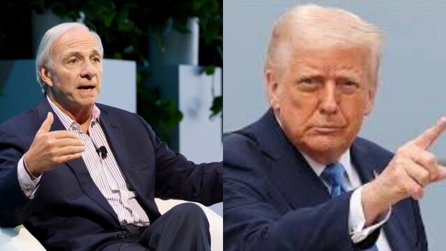 Ray Dalio and US President Donald Trump.
