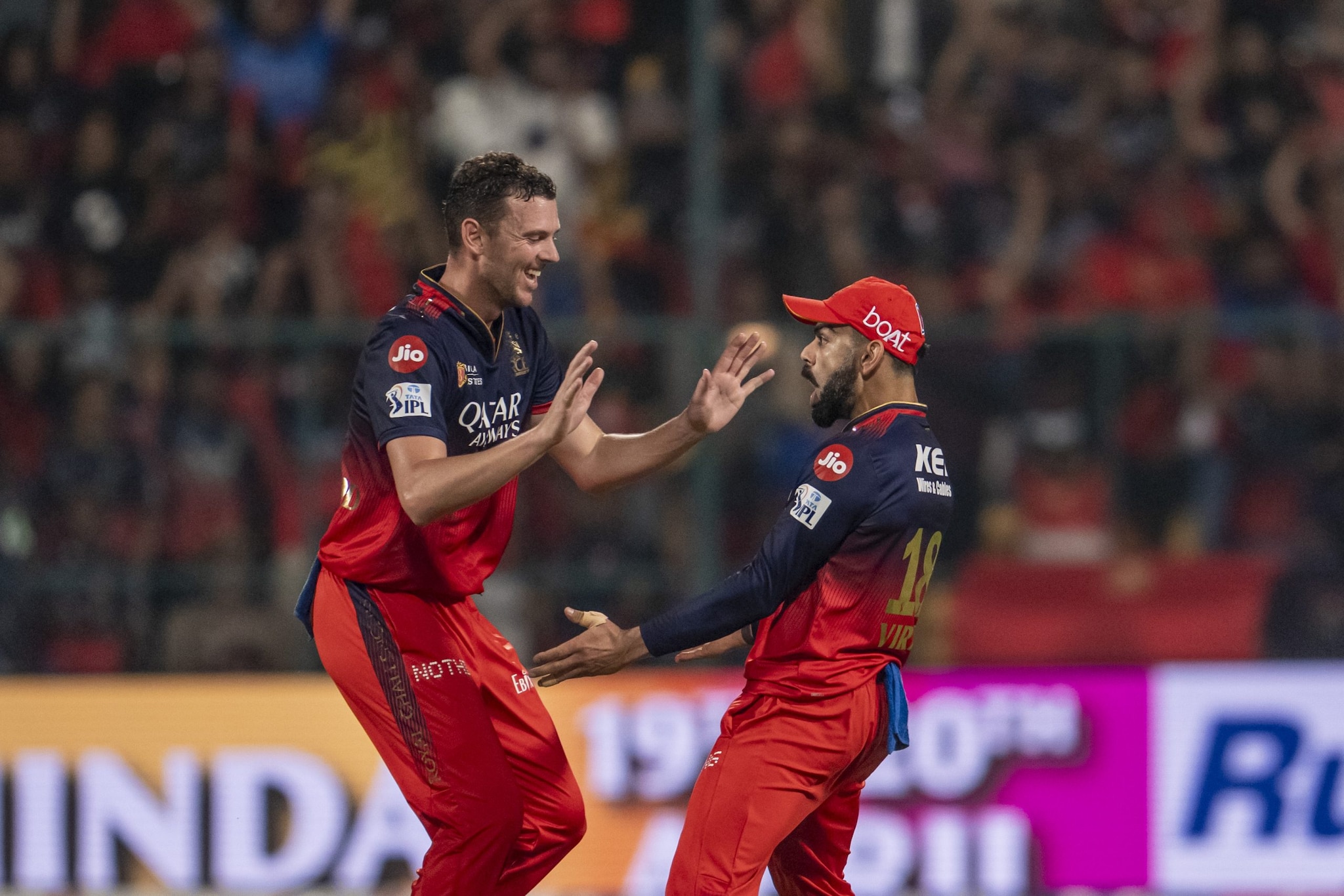 Josh Hazlewood showed his class and pulled the hosts back in the game with three wickets. (Image: Sportzpics) Josh Hazlewood showed his class and pulled the hosts back in the game with three wickets. (Image: Sportzpics)