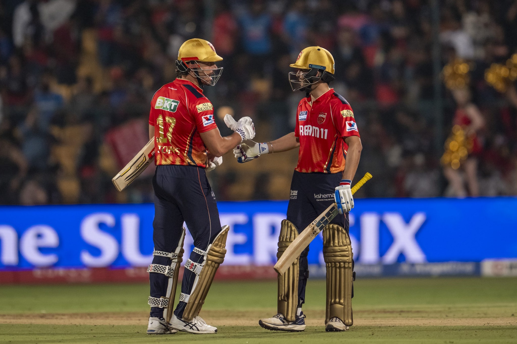 Marcus Stoinis hit the winning runs for Punjab Kings while the Bengaluru-based franchise have lost three home games in a row. (Image: Sportzpics) Marcus Stoinis hit the winning runs for Punjab Kings while the Bengaluru-based franchise have lost three home games in a row. (Image: Sportzpics)