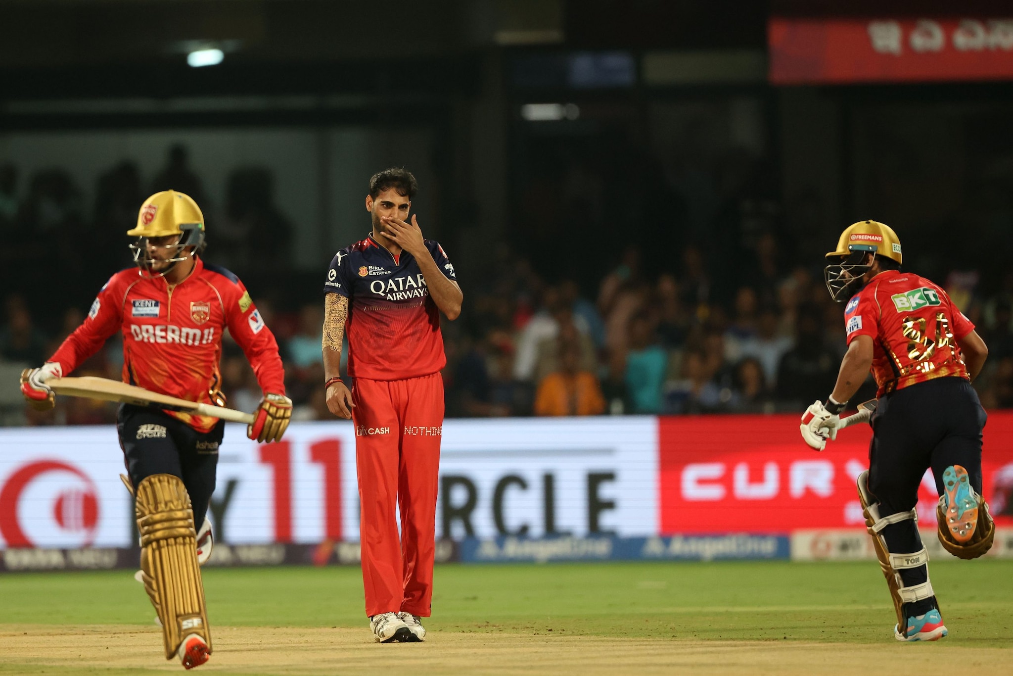 Prabhsimran Singh and Priyansh Arya gave Punjab Kings a quick start but the former eventually fell to Bhuvneshwar Kumar. (Image: Sportzpics) Prabhsimran Singh and Priyansh Arya gave Punjab Kings a quick start but the former eventually fell to Bhuvneshwar Kumar. (Image: Sportzpics)