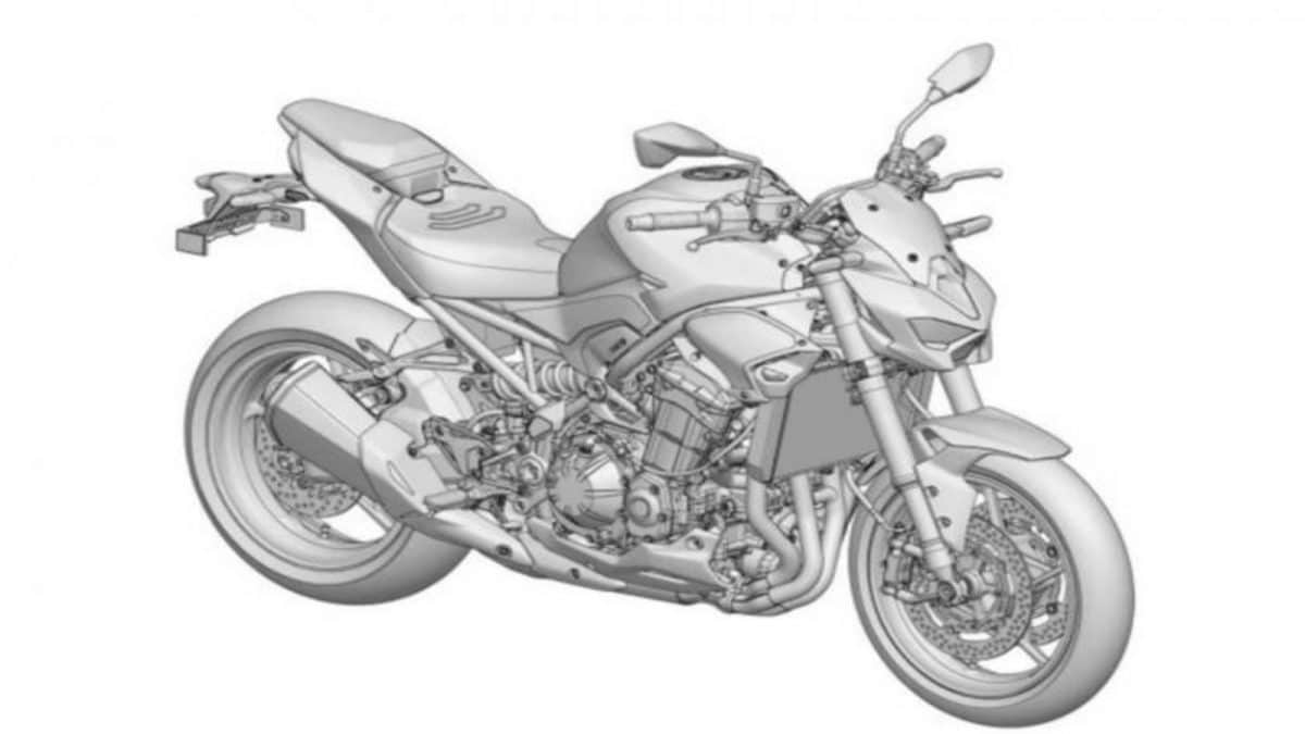 2025 Kawasaki Z900 Patent Design Filed In India, Photos Leaked On Internet