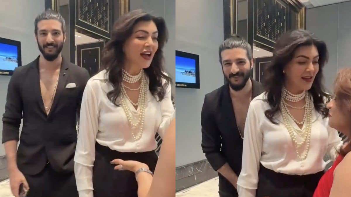 Rohman Shawl Sneaks Into Frame With Sushmita Sen, Paps Burst Out Laughing: ‘Pose Karo Saath Mein’