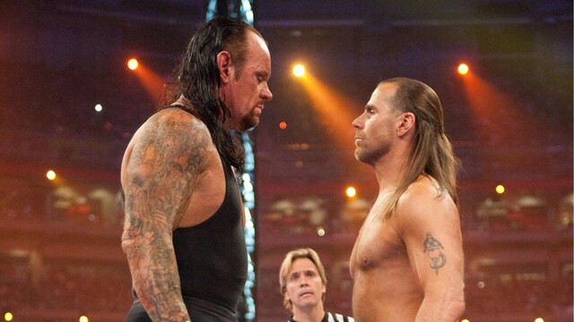 The Undertaker vs Shawn Michaels at WrestleMania 25. (X) 
