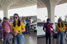 Rashmika Mandanna Proves She Is A Fan-Favourite With Sweet Gesture At Airport Rashmika Mandanna Proves She Is A Fan-Favourite With Sweet Gesture At Airport