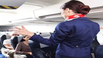 Flight Attendant's Secret Goes Viral. And It's Hidden Right Under Her