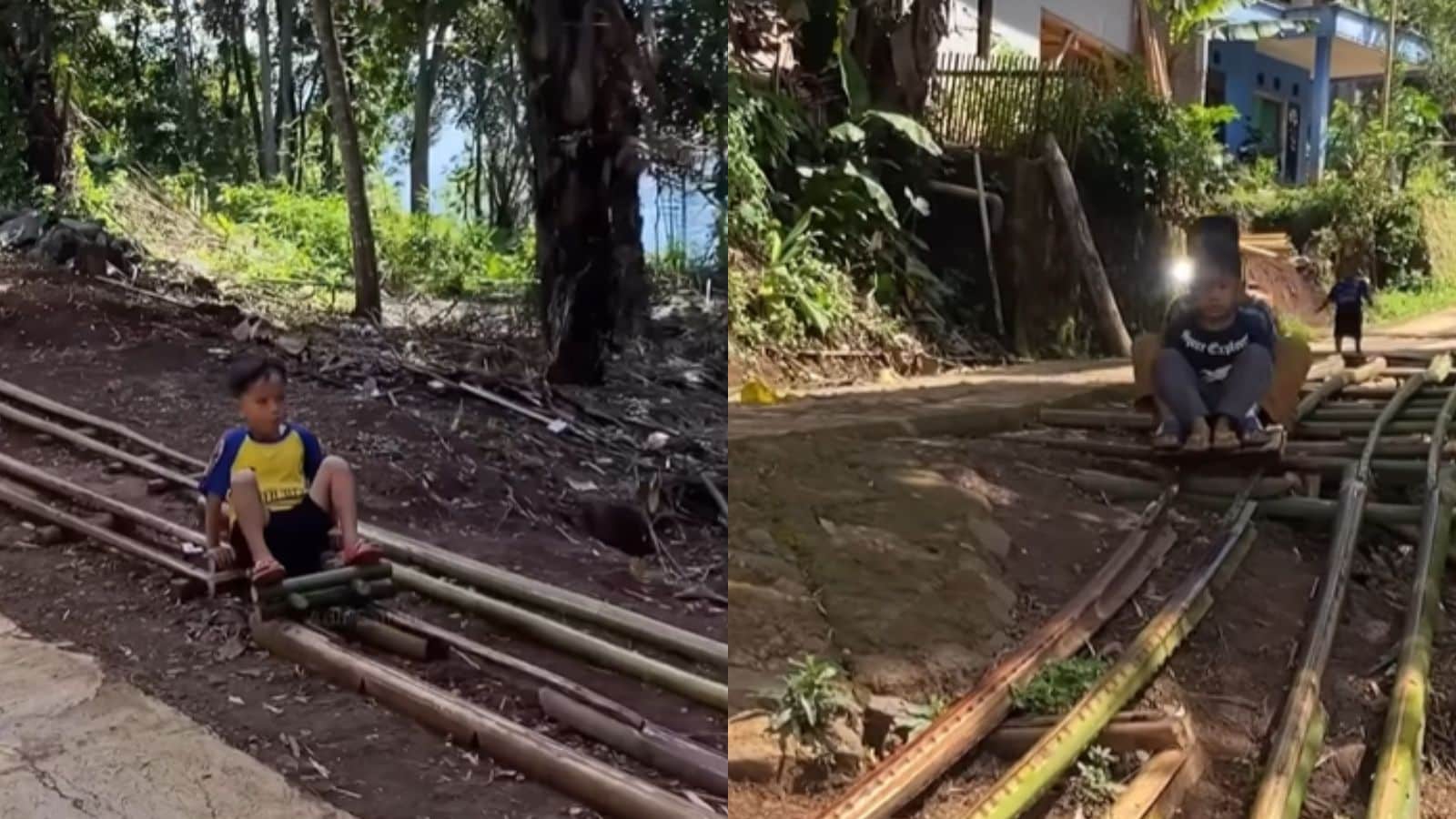 The Viral Bamboo Roller Coaster Bringing Joy to Kids
