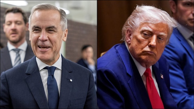 Canadian PM Mark Carney and US President Donald Trump. (Reuters)
