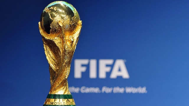 FIFA World Cup trophy. (X)