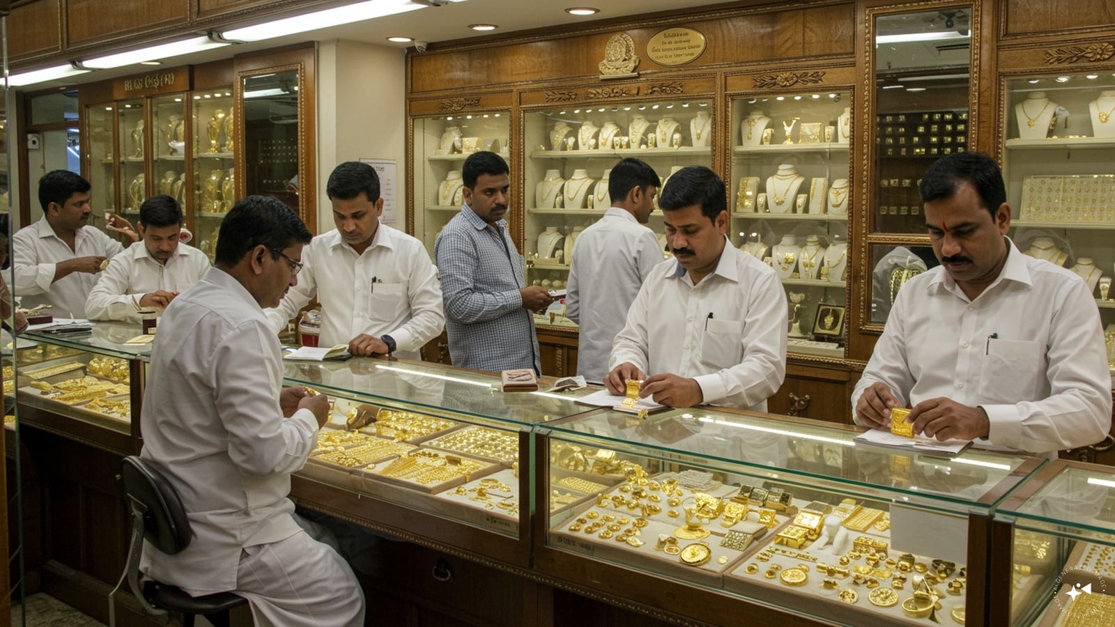 In Kolkata, 22K gold costs Rs 92,900 and 24K, 1,01,350. (AI generated image) In Kolkata, 22K gold costs Rs 92,900 and 24K, 1,01,350. (AI generated image)