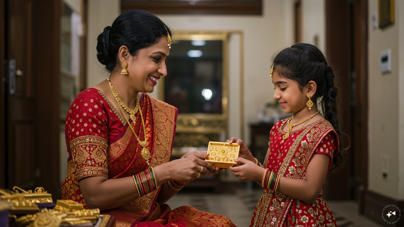 In Hyderabad, 22K gold costs Rs 92,900 and 24K, 1,01,350. (AI generated image) In Hyderabad, 22K gold costs Rs 92,900 and 24K, 1,01,350. (AI generated image)