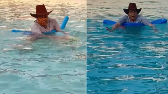 Dharmendra Proves Age Is Just A Number With His Latest Swimming Session ...