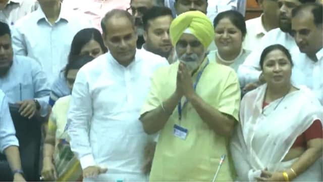 BJP leader Raja Iqbal Singh after winning elections