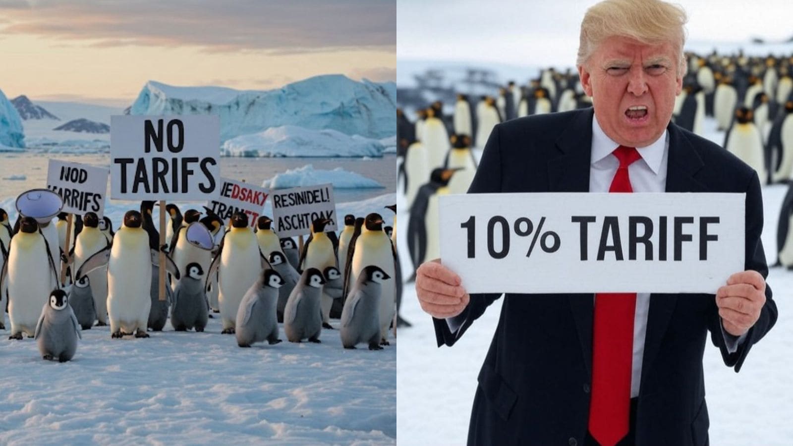 Internet Flooded With Penguin Memes As Trump Slaps Tariffs On Uninhabited  Antarctic Islands | Viral News - News18