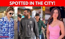 Ajay Devgn, Urvashi Rautela & Raashii Khanna Caught On Camera In Mumbai | WATCH