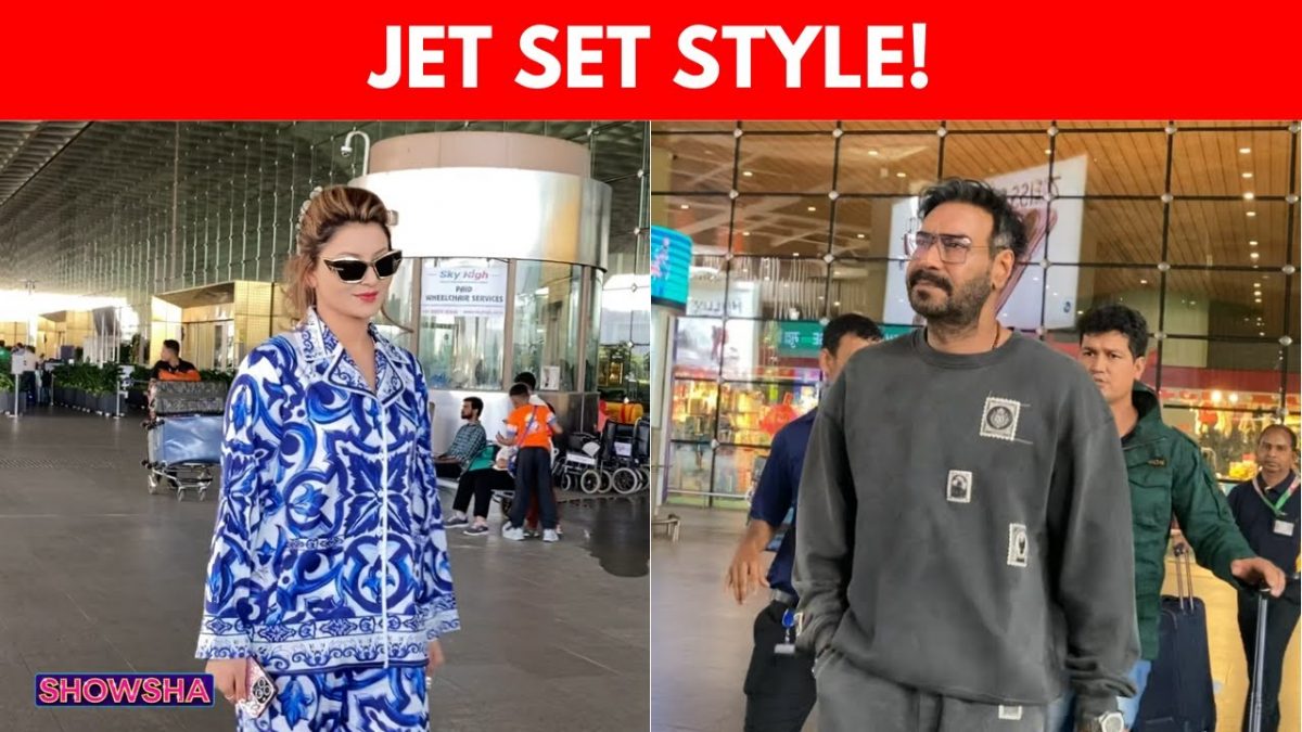 Urvashi Rautela & Ajay Devgn Give Major Fashion Goals As They Get Snapped At The Airport I WATCH