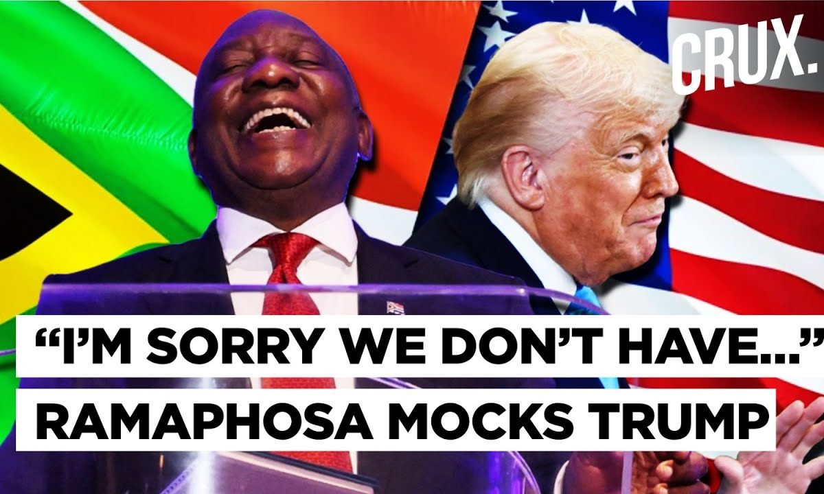 Ramaphosa Takes A Jab At Trump Over Qatar Jet As Meeting Turns Tense With 'White Genocide' Claims