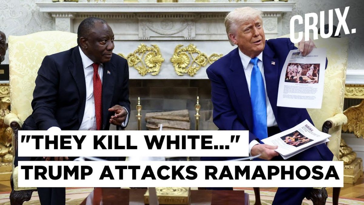 Trump Confronts Ramaphosa Over White Genocide Claims, Says White Farmers Being Killed