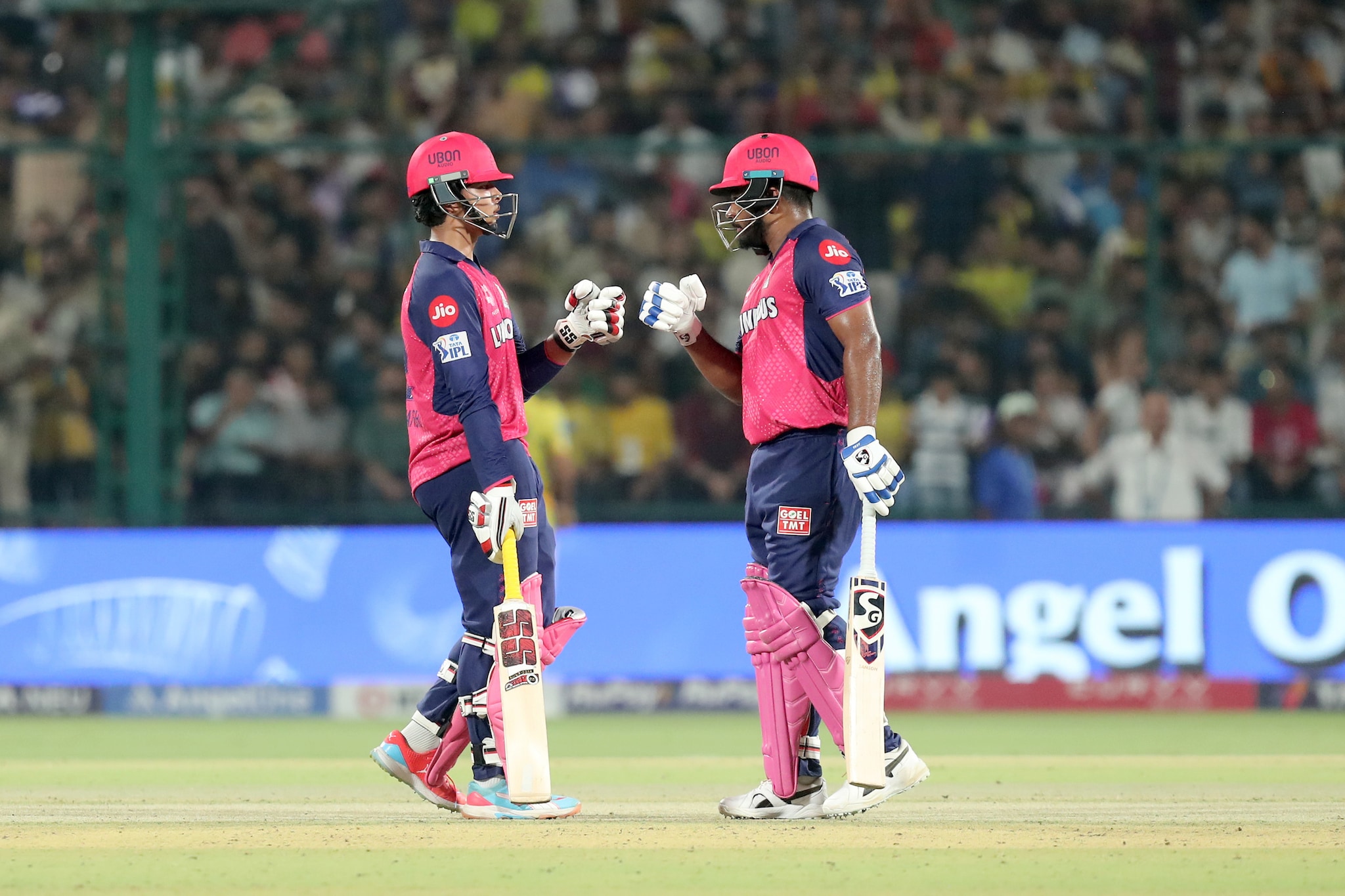 With the aid of veteran Samson, who kept the scoring alive on the other end, Vaibhav unleashed all hell upon MS Dhoni's men, scoring 4 fours and 4 sixes (Sportzpics) With the aid of veteran Samson, who kept the scoring alive on the other end, Vaibhav unleashed all hell upon MS Dhoni's men, scoring 4 fours and 4 sixes (Sportzpics)